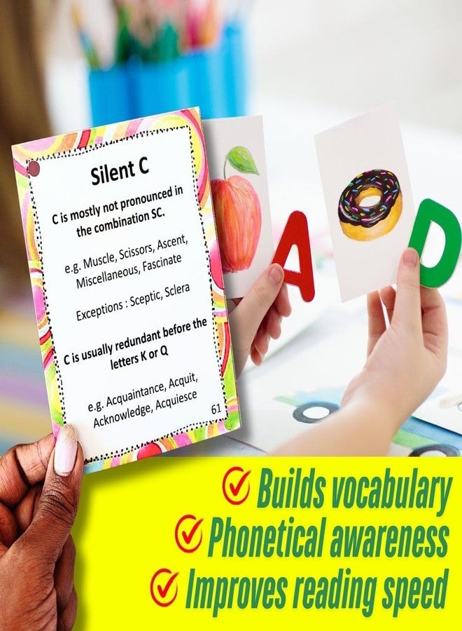 EDUSTAR 120 Phonics Flashcards | Master Phonics, Blends & Sight Words | Early Reading & Spelling Kit for Kids 3+ Years| Fun & Interactive Learning for Stronger Literacy Skills - Image 5